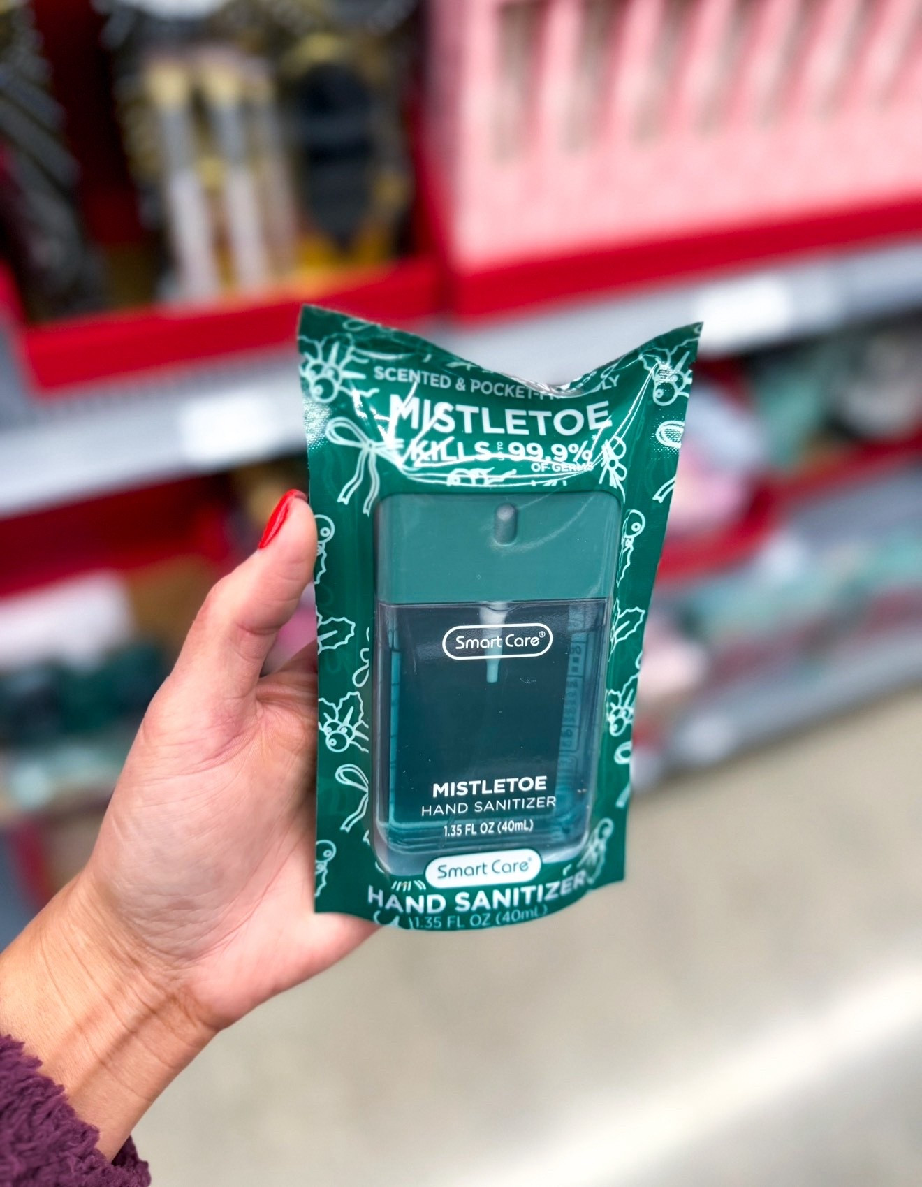 $3 stocking stuffer idea. Festive spray hand sanitizers, always a good idea during cold and flu season  

#LTKSeasonal #LTKHoliday #LTKGiftGuide