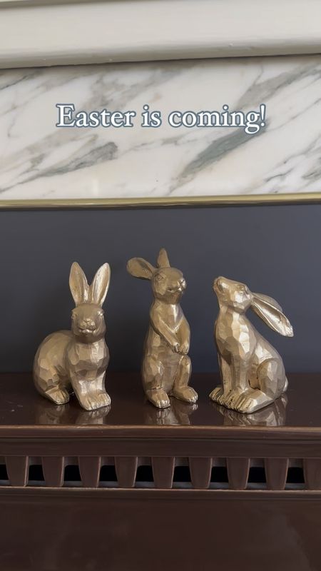 Easter decor
Bunny decor
Gold bunnies 
Affordable bunnies
Affordable Easter decor
Amazon Easter decor
Spring decor
Simple spring decor 


#LTKhome #LTKstyletip #LTKfindsunder50
