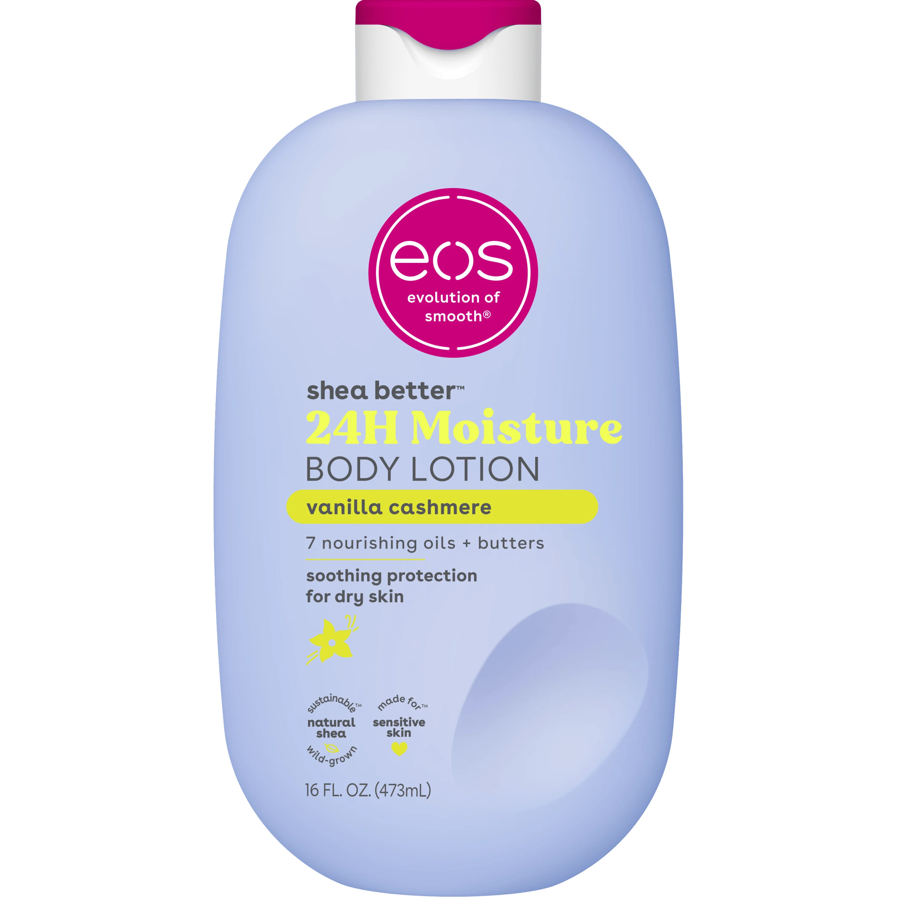 eos Shea Better 24H Moisture Body Lotion, Vanilla Cashmere, for Dry Skin, 16 fl oz - Walmart.com | Walmart (US)
