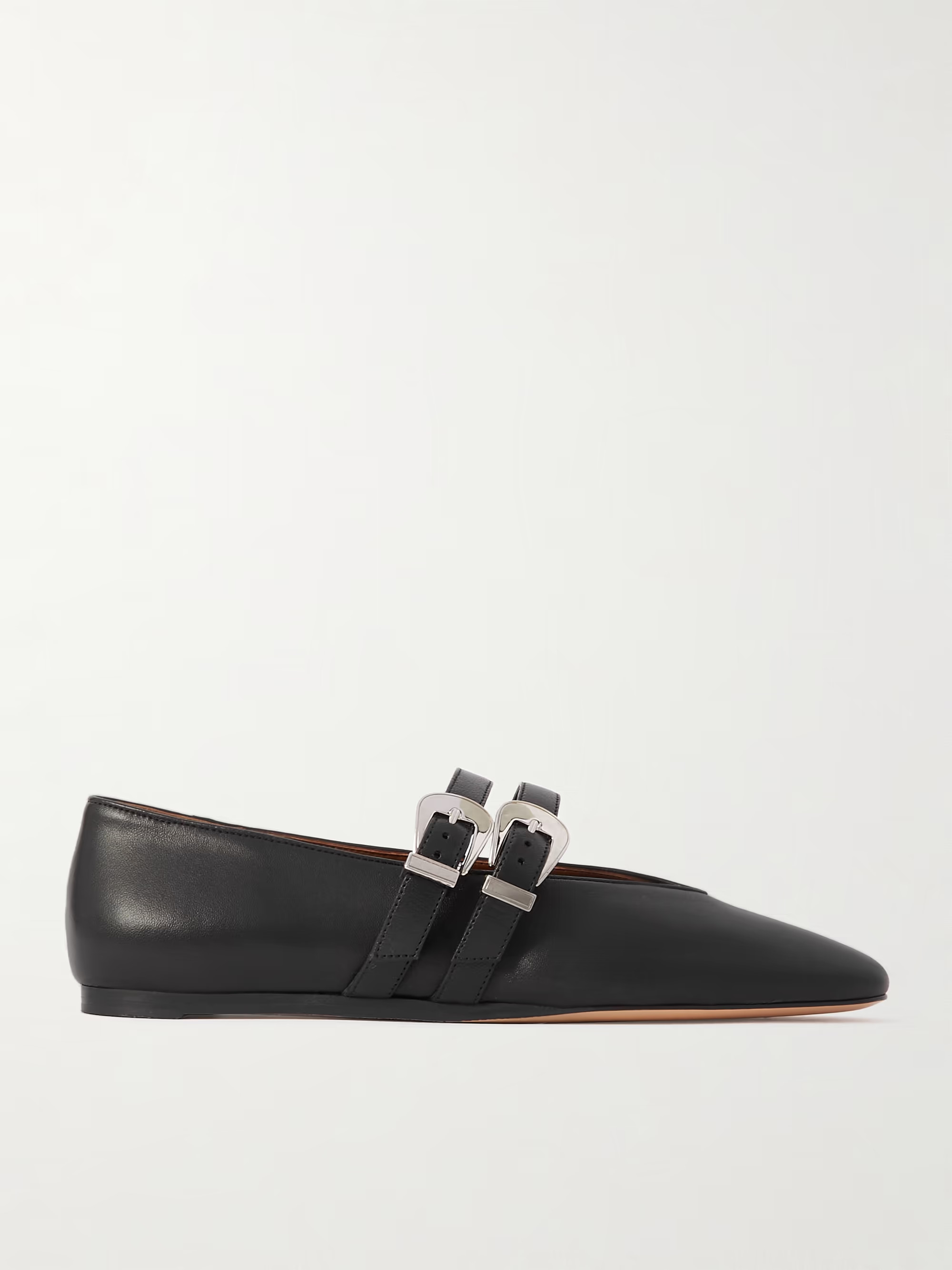 Claudia leather Mary-Jane ballet flats | NET-A-PORTER (UK & EU)