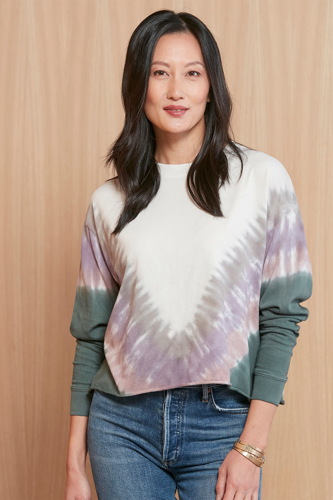 Dusty Rose Tie Dye Tee | Evereve