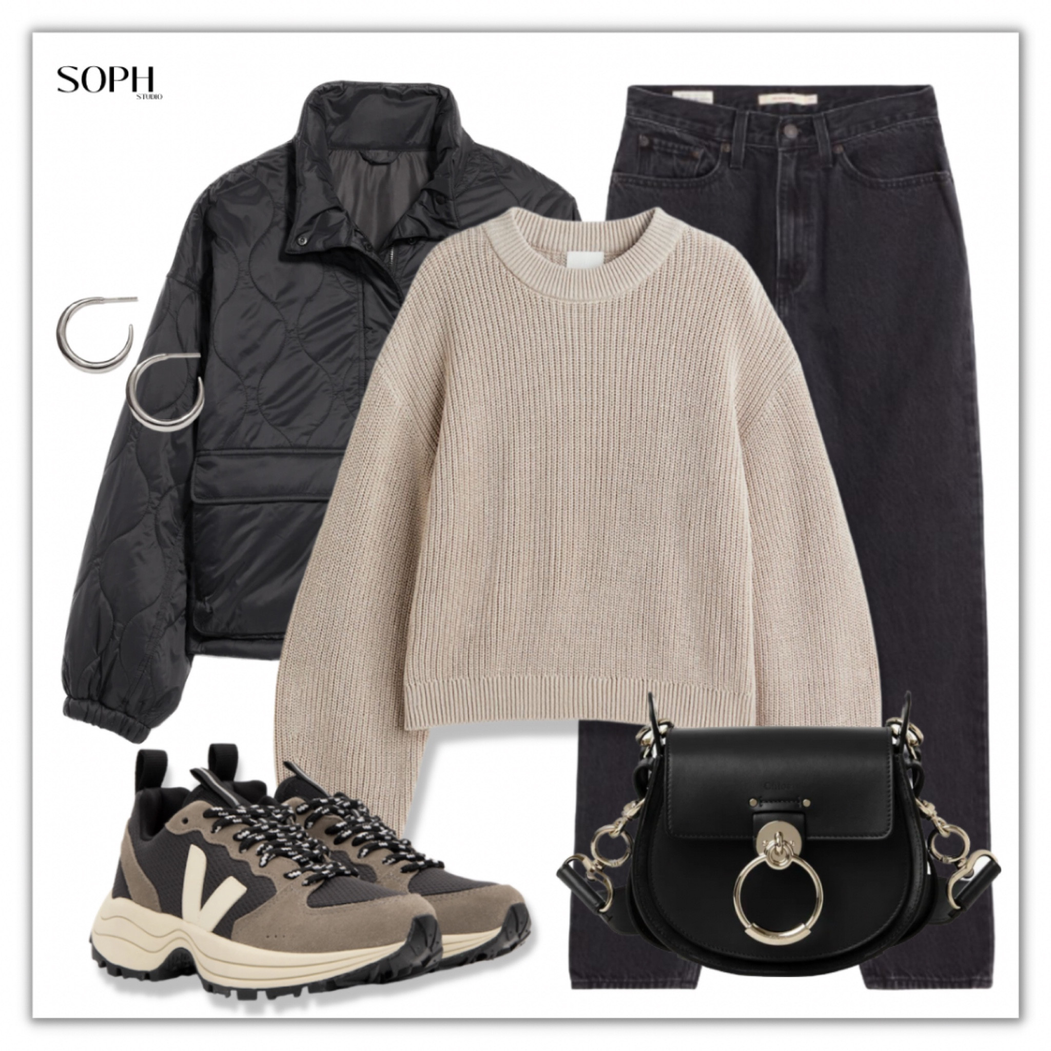 Casual look styled with black tones 🖤✨

• original sweater is from h&m / sold out
• black quilted jacket only available in Canada Old Navy, fortunately found a similar one from Lululemon!

#LTKstyletip #LTKfit #LTKFind