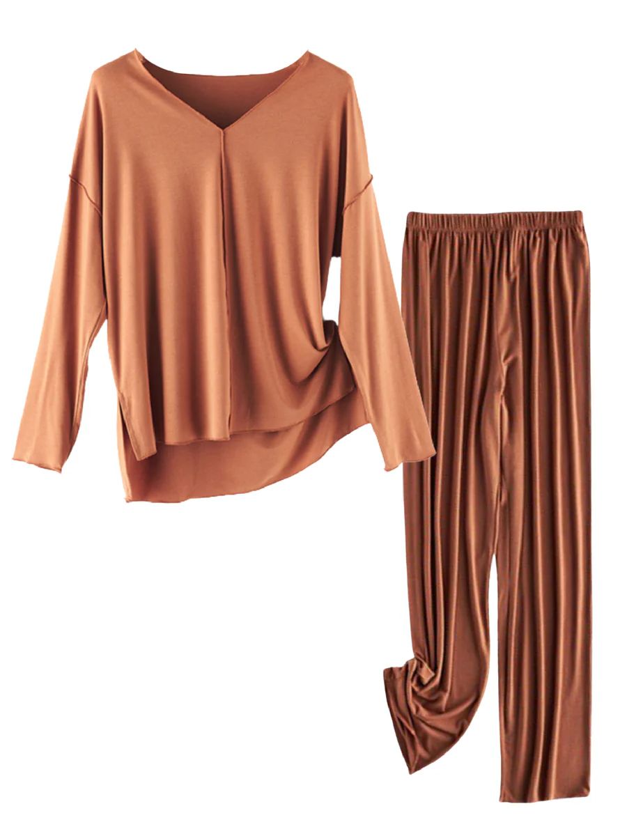 Lillibeth Long Sleeves Modal Pajama Set (6 colors) | Kyria Lingerie