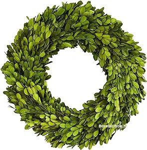 Boxwood Wreath 14 inch Preserved Nature Boxwood Wreath Home Decor Stay Fresh for Years Easter Wre... | Amazon (US)