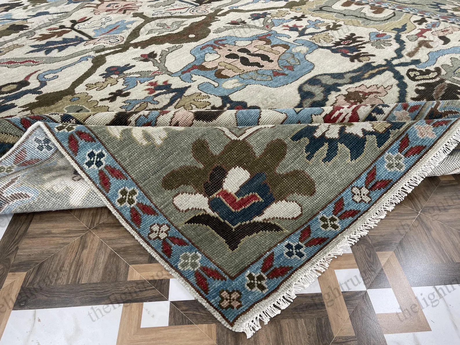 10x14 Vintage Oushak Rug: Hand Knotted Wool Area Rug | Etsy (Global)