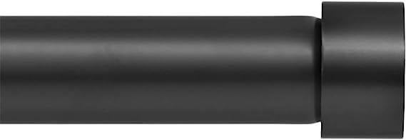 Ivilon Window Curtain Rod End Cap - 1 inch Pole. 120 to 240 Inch. Black | Amazon (US)