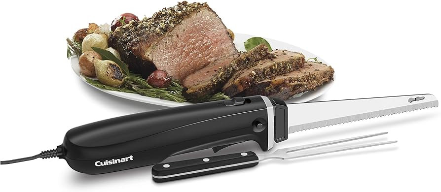 Cuisinart Electric Knife with Cutting Board, Stainless Steel/Black, CEK-41 | Amazon (US)