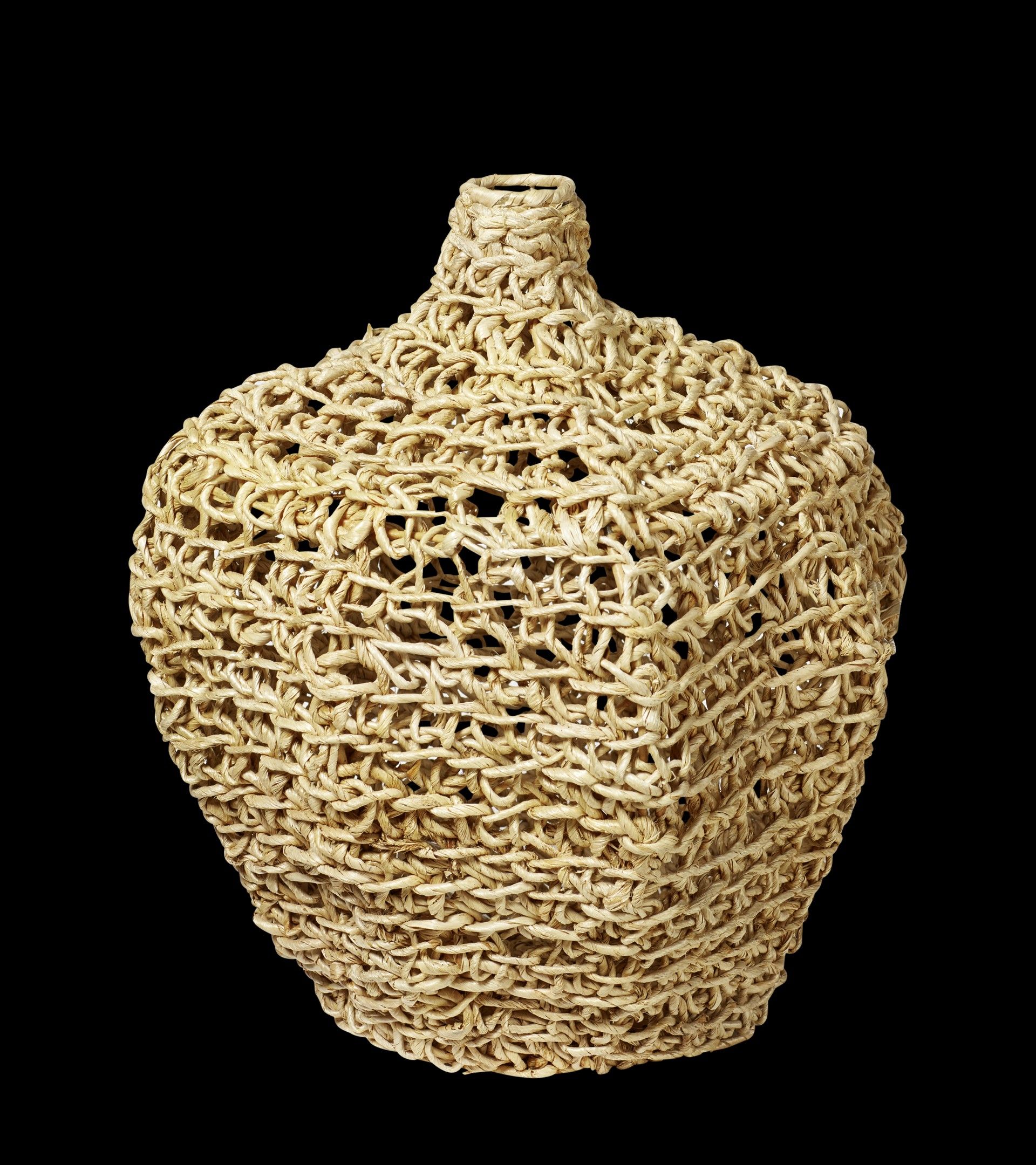 Faiyum Basket Vase - Light Natural | OKA US