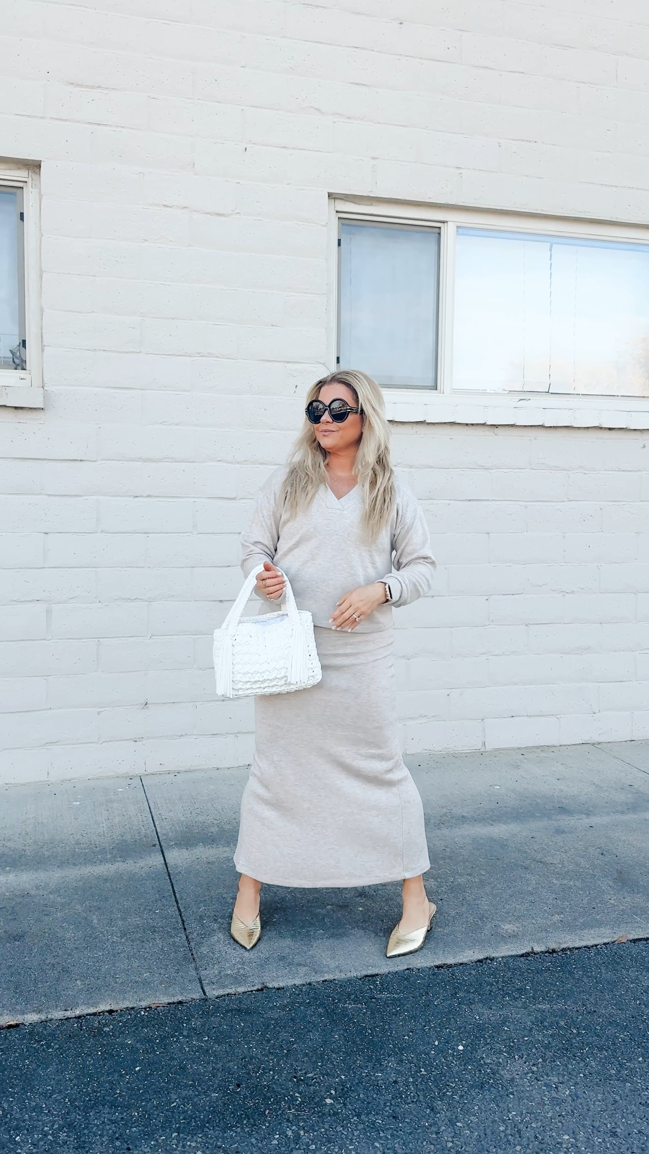 The cutest skirt and sweater set
Wearing an XS

#LTKStyleTip #LTKOver40 #LTKFindsUnder100