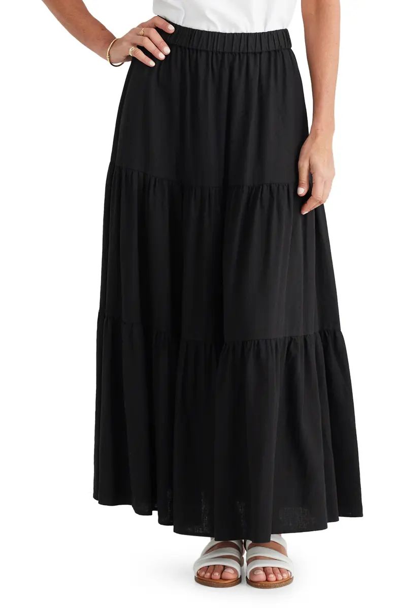 Brave+True Elsie Linen Blend Maxi Skirt | Nordstrom | Nordstrom
