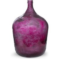 Cellar Bottle, Extra Large Floor Vase, Designer Impact - in Frosted Cranberry Beach Glass Vase Recyc | Etsy (US)