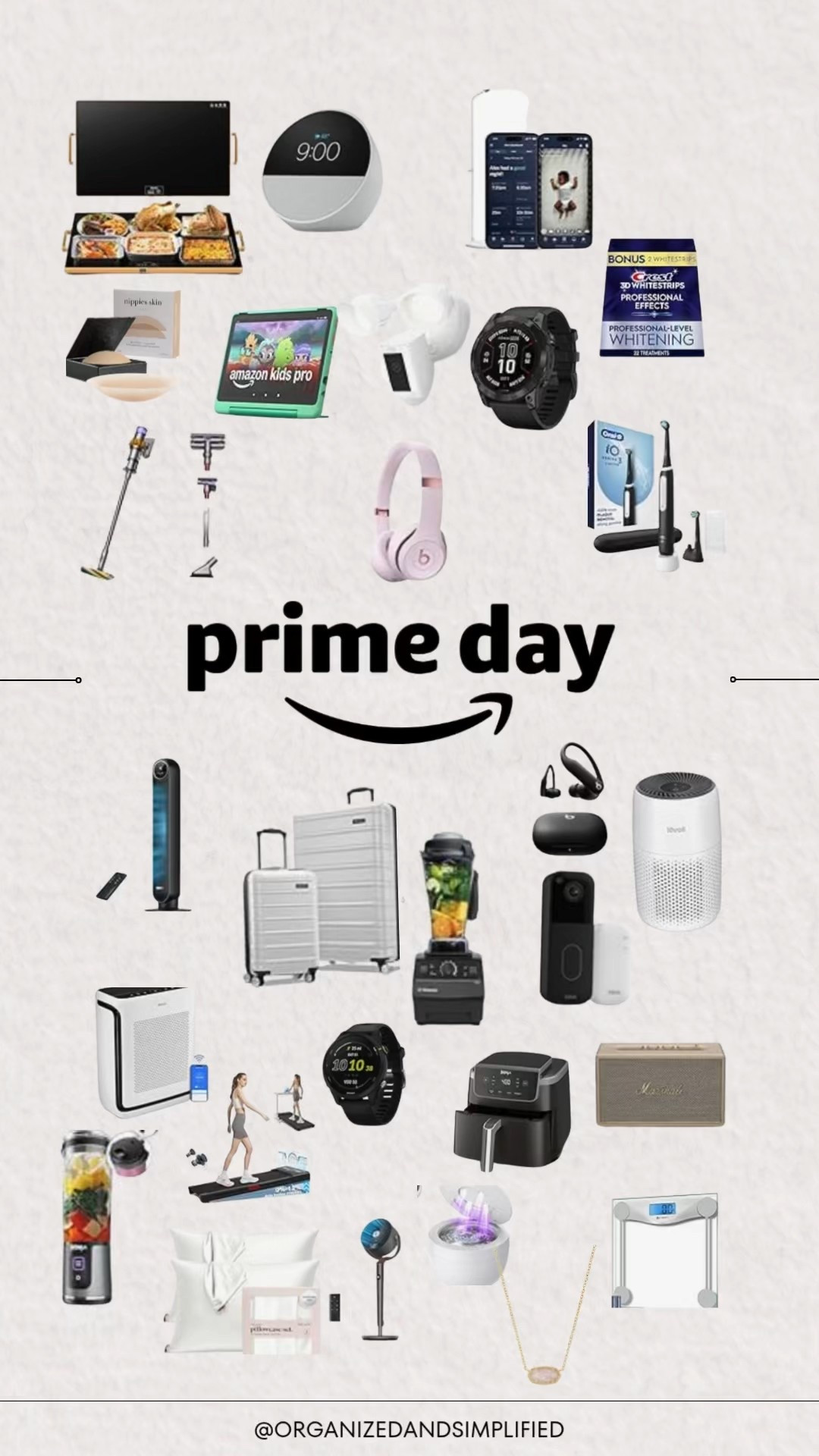 Amazon Prime Day is officially ON! 
This round-up is packed with daily-use, high-impact favorites  and they will sell out.

What’s in the reel: -Teeth whitening strips -Air purifiers -Silk pillowcases -Vitamix -Our daily Dyson vacuum
-Running watches
-Luggage -Electronics deals you won’t believe

Everything is linked in my LTK for easy, quick checkout, but don’t wait!

Save this reel + shop your cart today!

#LTKHome #LTKSaleAlert #LTKTravel