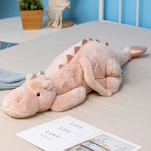 Ololele Weighted Dragon Stuffed Animal 35.4" 5Lbs, Medium Pink Weighted Plush Dragon Toy for Kids and Adults(2025 Weighted Version) | Amazon (US)