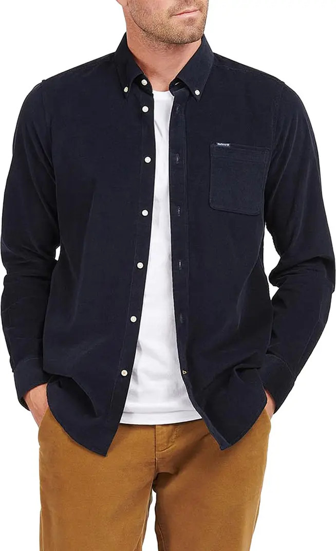 Ramsey Tailored Fit Corduroy Button-Down Shirt | Nordstrom