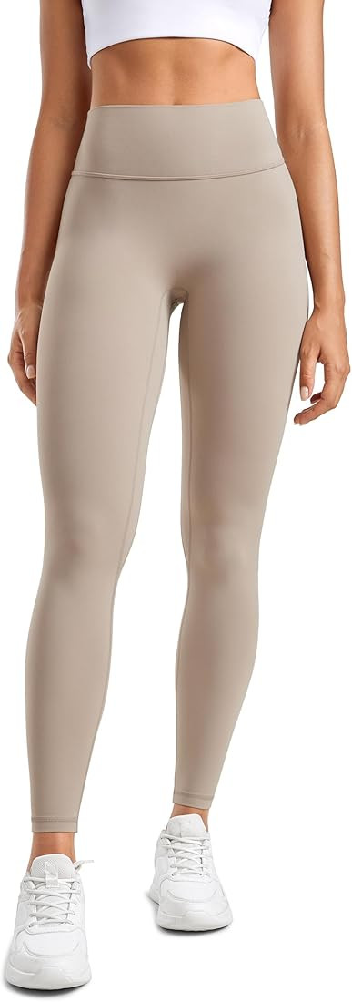Womens High Waisted Lounge Yoga Legging 25" Butt Lifting Workout No Front Seam Tummy Control Gym ... | Amazon (US)