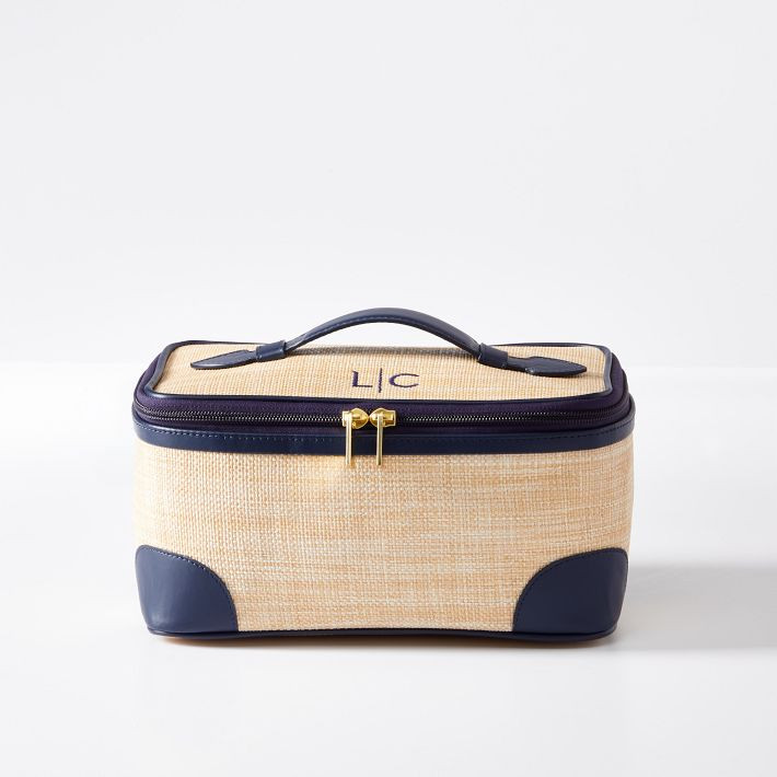 Montauk Raffia Travel Pouch | Mark and Graham