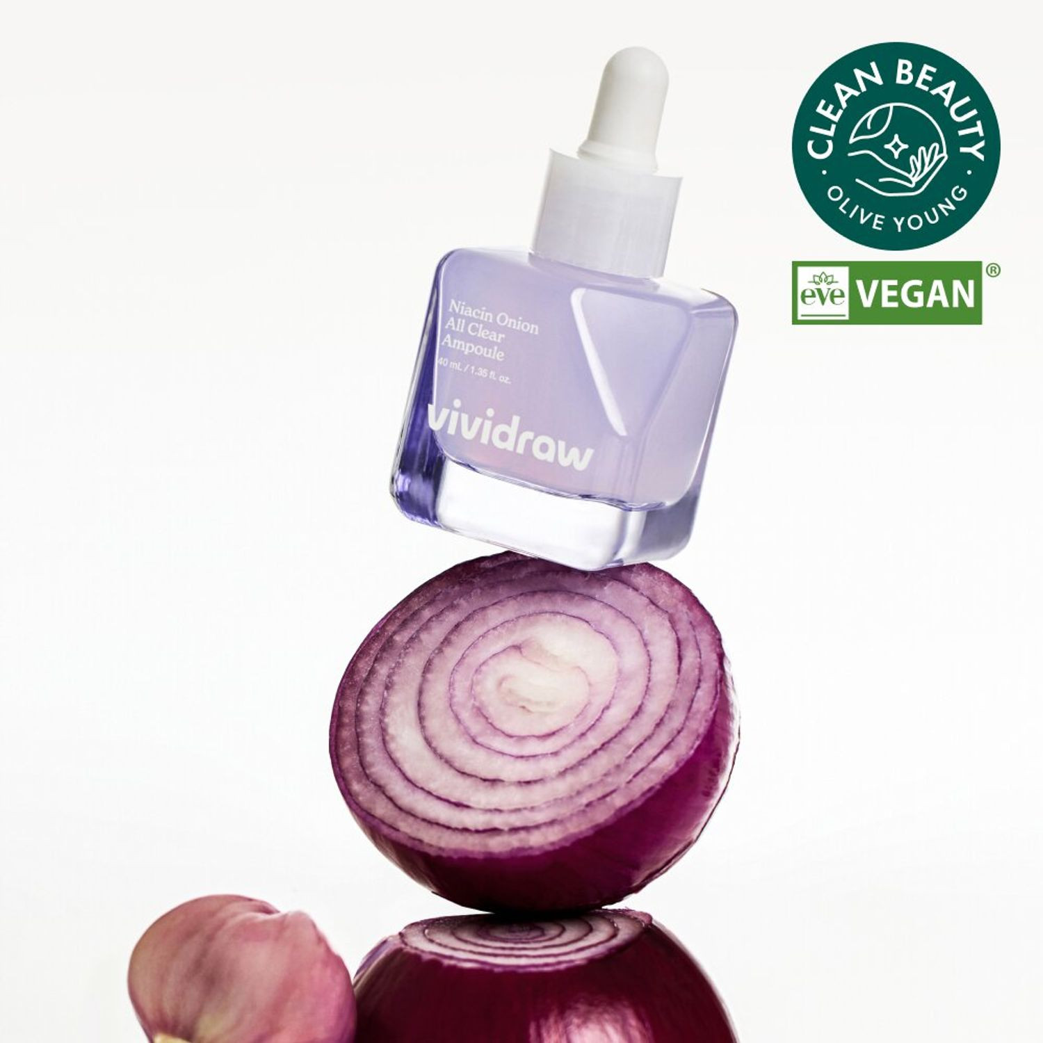 vividraw Niacin Onion All Clear Ampoule 40mL | OLIVE YOUNG Global | Olive Young Global