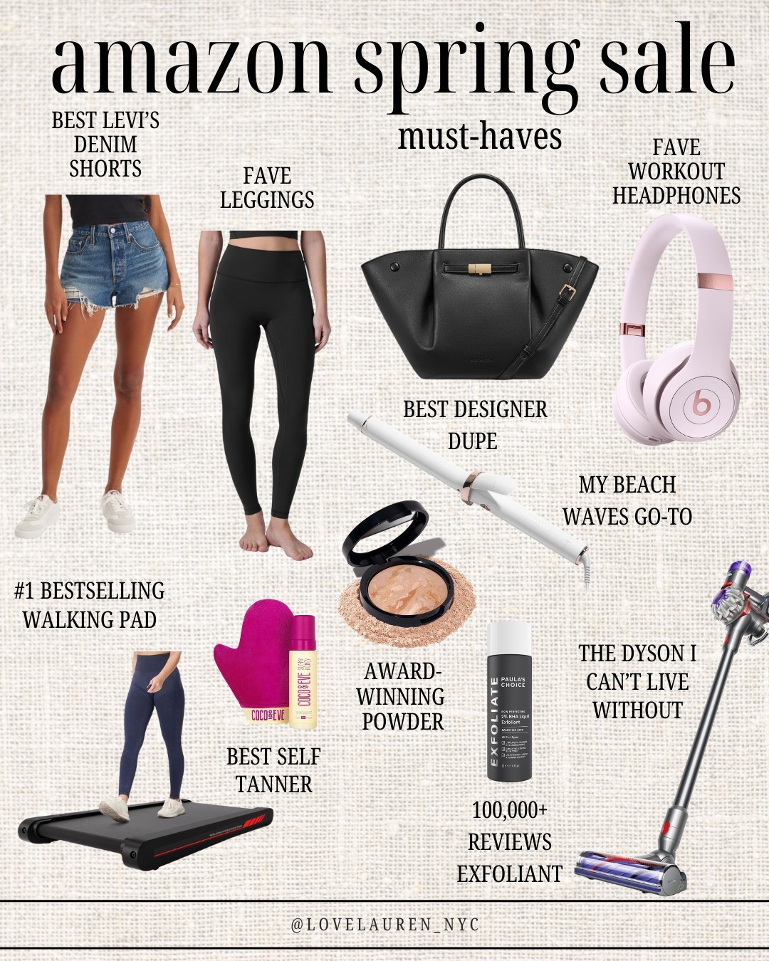 The Amazon Big Spring Sale deals are soooo good! All of these items I use and love and products I buy on repeat. 

Levi’s Denim Shorts I Own in 5 Colors:
$60 to $40 

Best Wireless Headphones for Workouts:
$200 to $130

Dyson Cordless Vac That is LIFE:
$470 to $330

Walking Pad to Get Those Steps: 
$210 to $158

My Beach Waves Holy Grail Curling Iron: 
$50 off

My Fave Leggings:
$32 to $25

My Fave Faux Leather Tote:
$57 to $40

The BEST Color Correcting Powder:
$37 to $19

Most Natural Self-Tanner:
$41 to $33

My Fave for Glowy Skin:
$35 to $28


#LTKFindsUnder50 #LTKBeauty #LTKSaleAlert