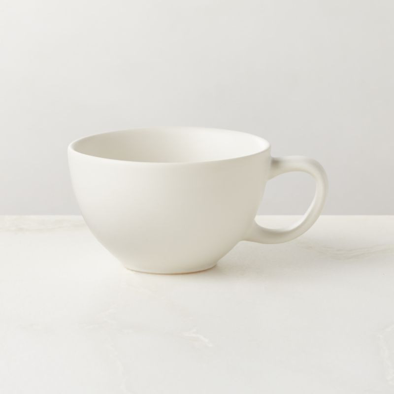 Crisp Matte White Espresso Cup + Reviews | CB2 | CB2