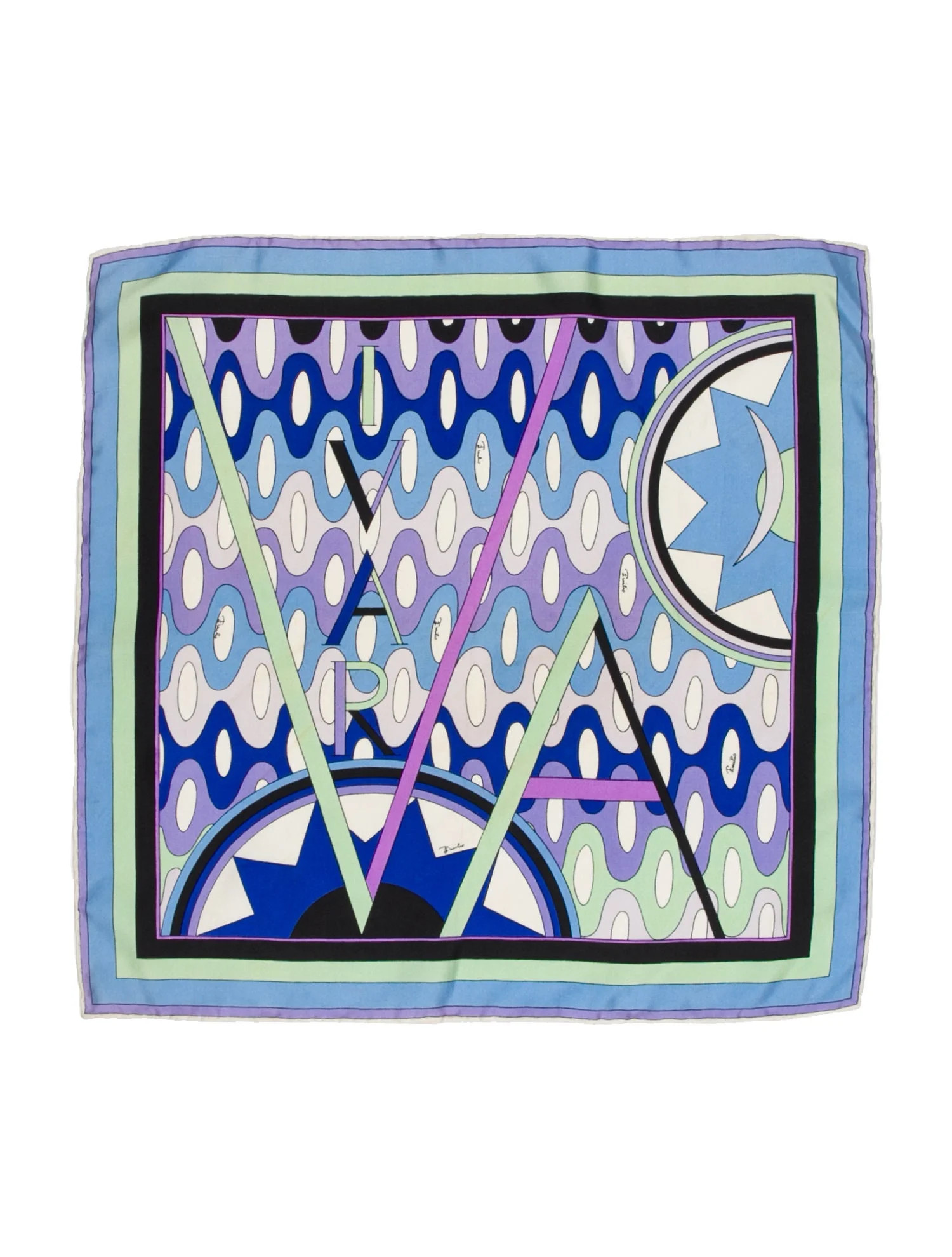 Emilio Pucci Silk Printed Scarf - Blue Scarves and Shawls, Accessories - EMI149273 | The RealReal | The RealReal