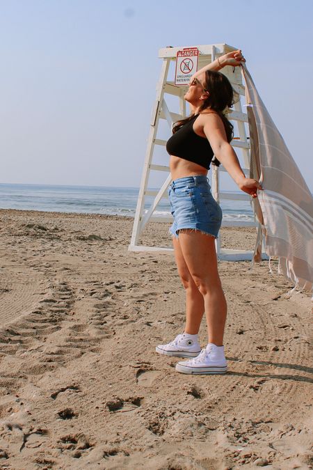 Beach outfit idea 
Summer outfit inspo 
Country concert 
High top converse
Abercrombie shorts 
Basic body suit

#LTKFind #LTKSeasonal #LTKunder100