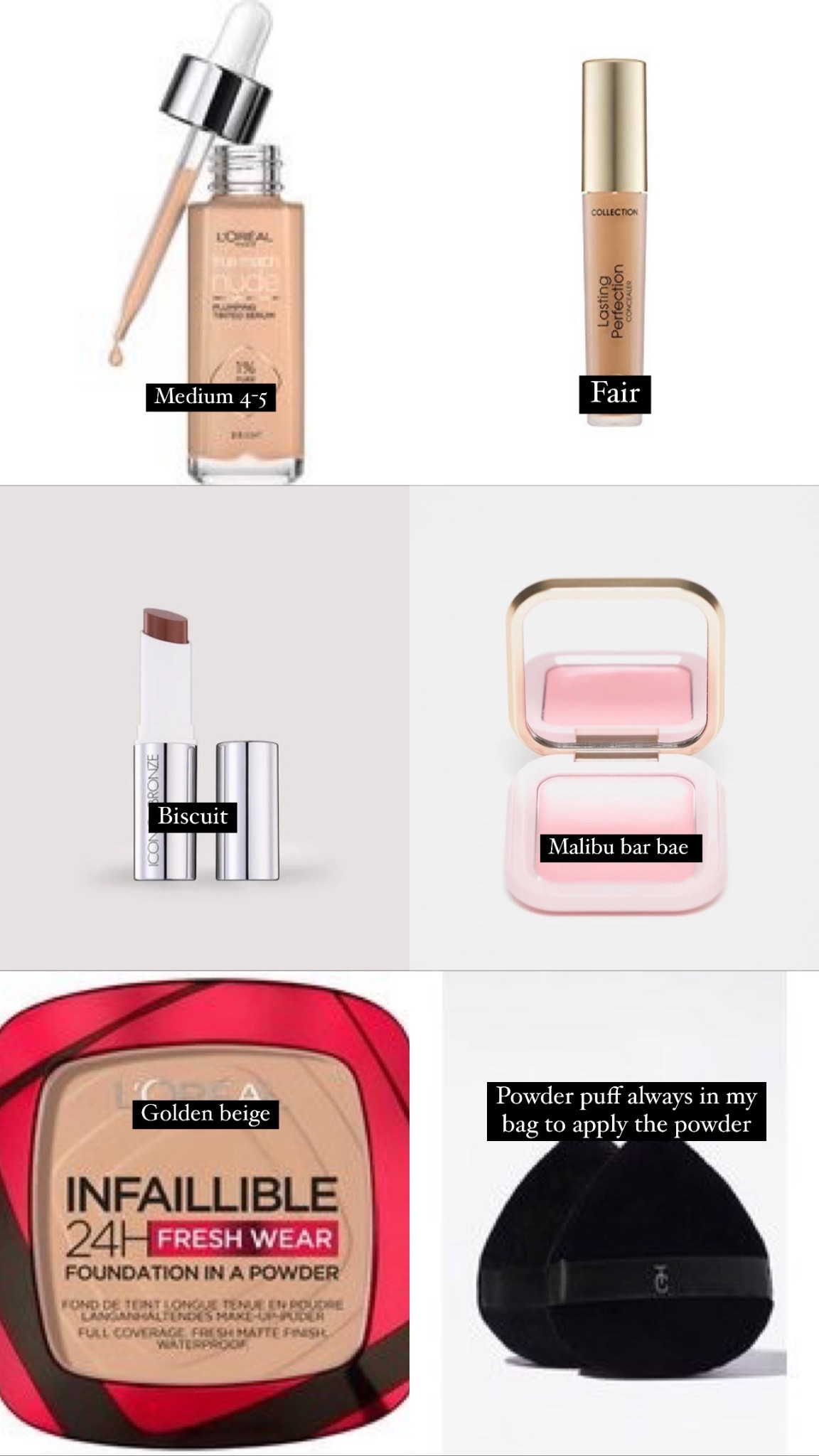 My exact face routine 