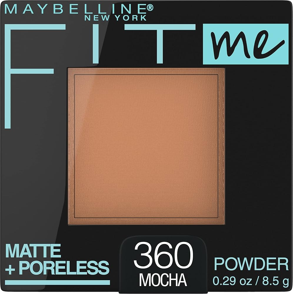 Maybelline Fit Me Matte + Poreless Pressed Face Powder Makeup, Mocha, 1 Count | Amazon (US)