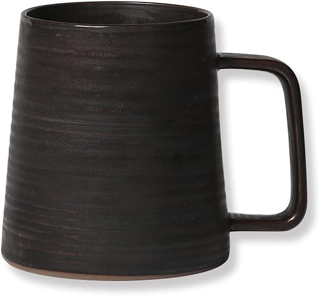 Globe Faith Eco-friendly Personalized Large Vintage Coffee Cup Ceramic, Handmade Funny Stoneware ... | Amazon (US)