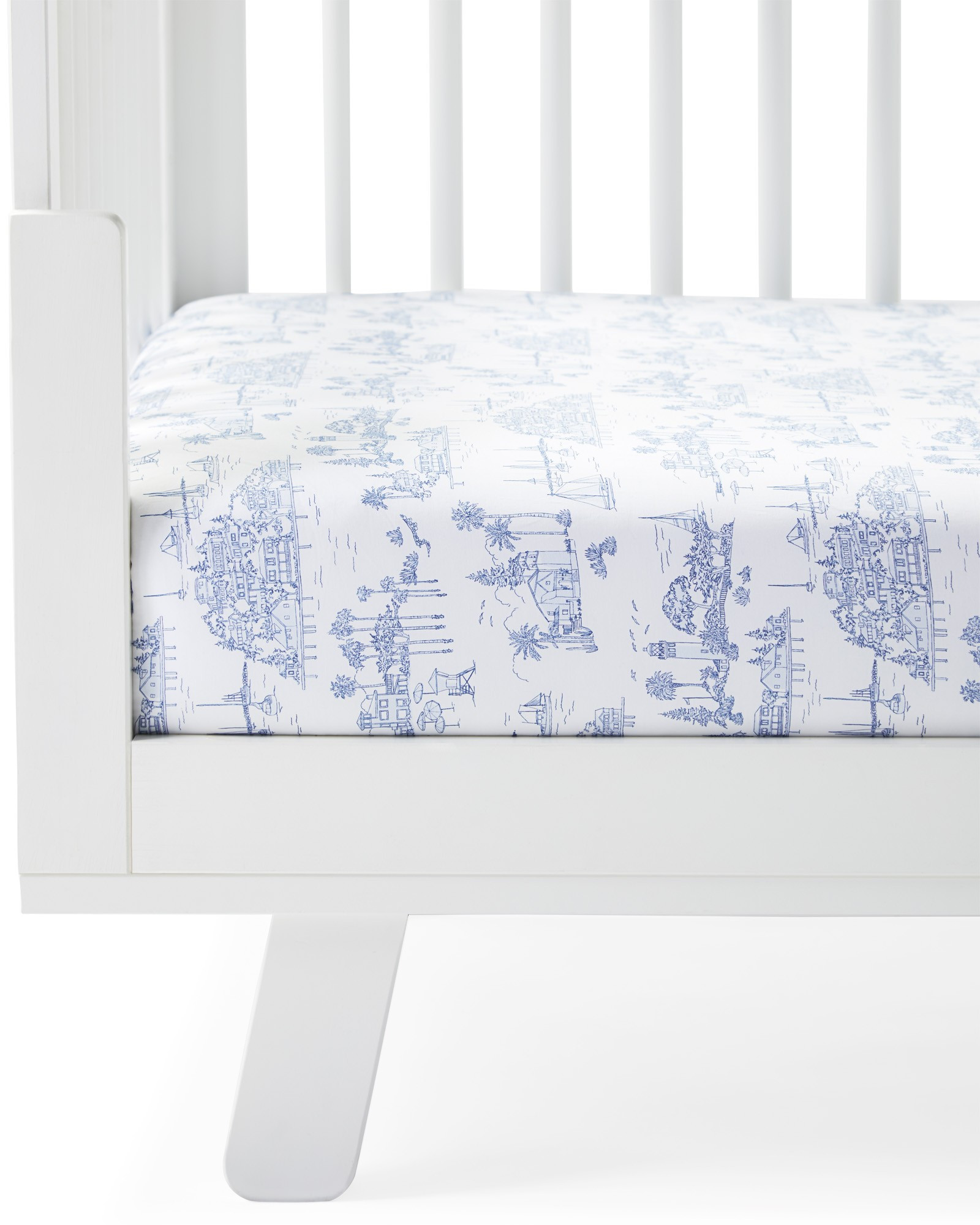 Seahaven Crib Sheet | Serena and Lily