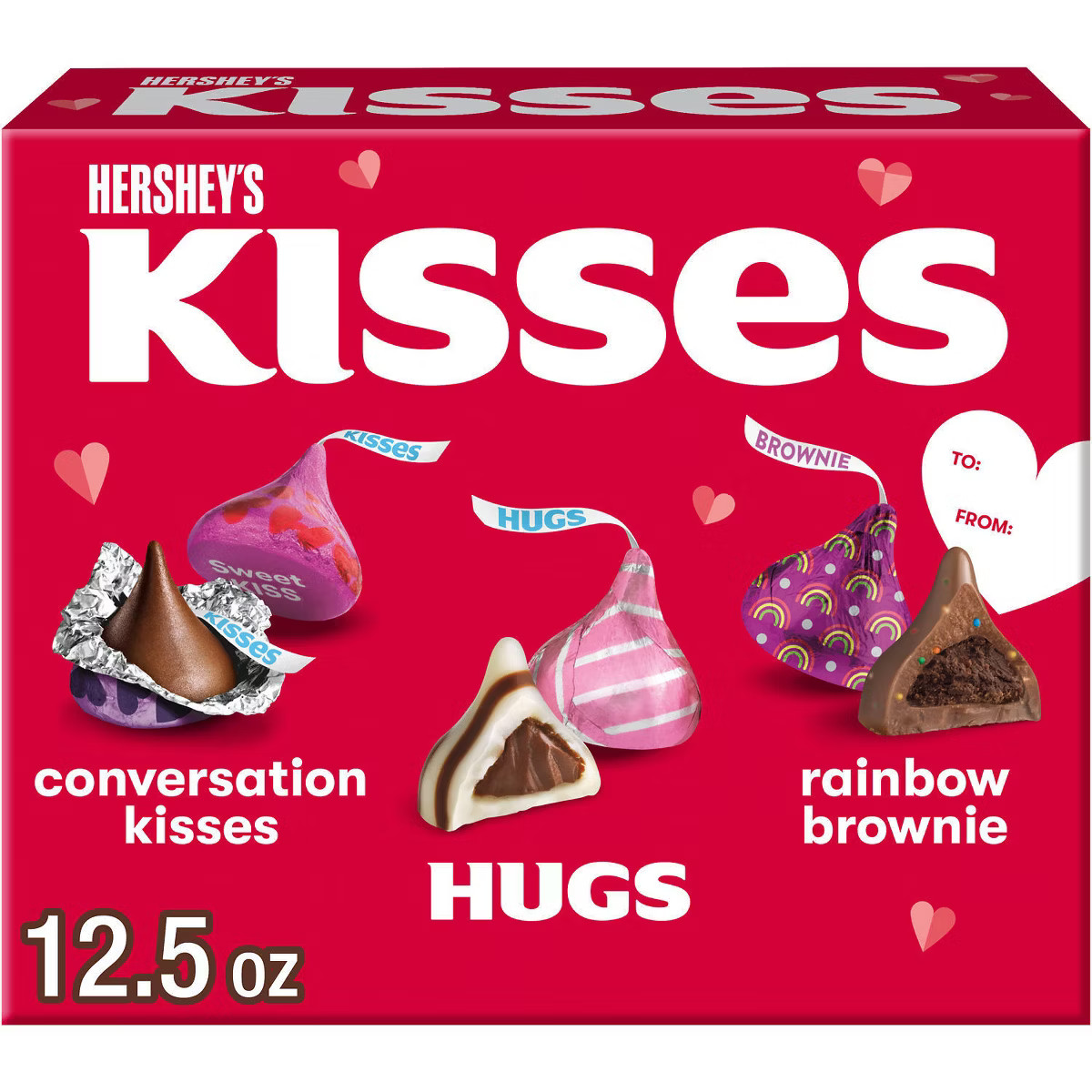Hershey's Kisses Valentine's Day Milk Chocolate Assorted Collection Gift Box - 12.5oz | Target