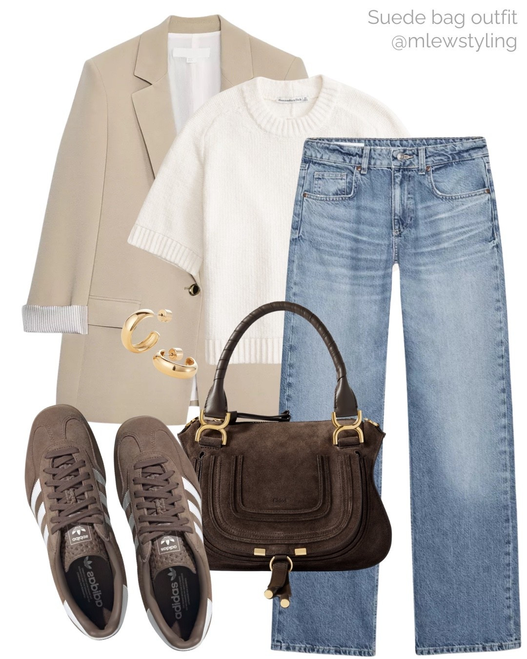 Back to school teacher outfit 🍎

Tags: casual workwear, office outfit, autumn look, early fall outfit, new-in Zara jeans, Abercrombie sweater tee, brown adidas gazelle sneakers, brown suede Chloe bag, cuff blazer, neutral aesthetic 

#LTKWorkwear #LTKShoeCrush #LTKItBag