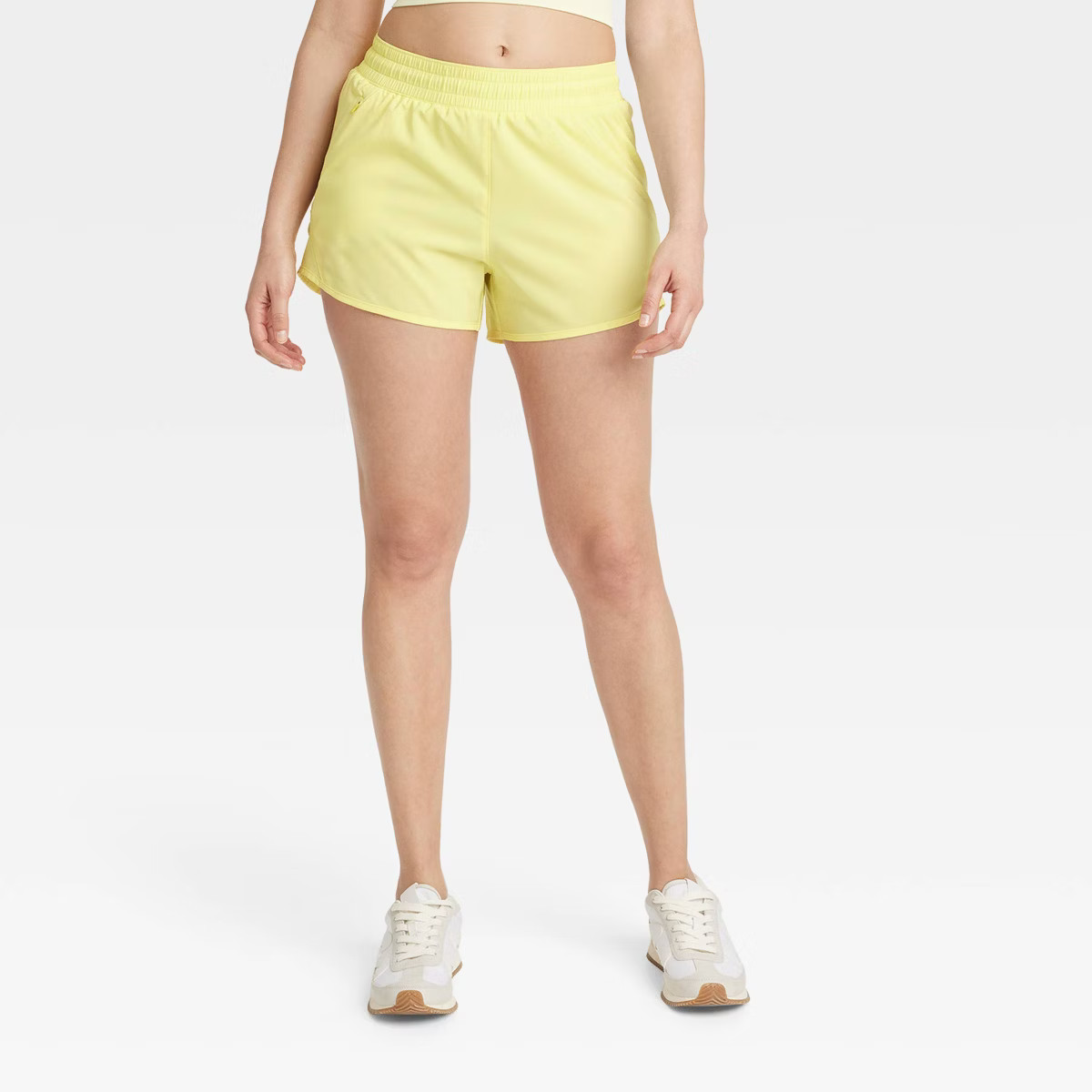 Women's Woven Mid-Rise Run Shorts 3" - All In Motion™ | Target
