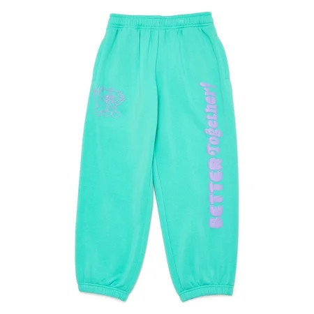 Valentine s Day Girls Graphic Jogger Sweatpants from Way To Celebrate Sizes 4-16 | Walmart (US)