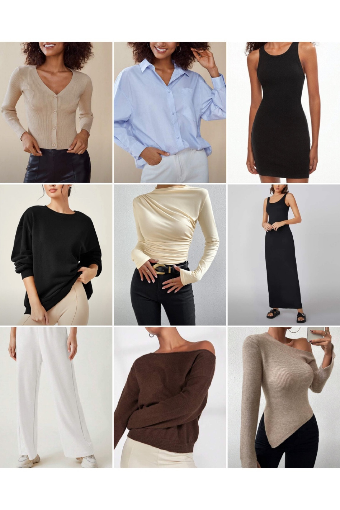 SHEIN EZwear Solid Ribbed Knit … curated on LTK