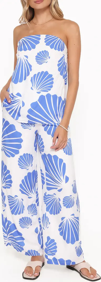 Petal & Pup Kristy Strapless Top & Wide Leg Pants Set | Nordstrom | Nordstrom