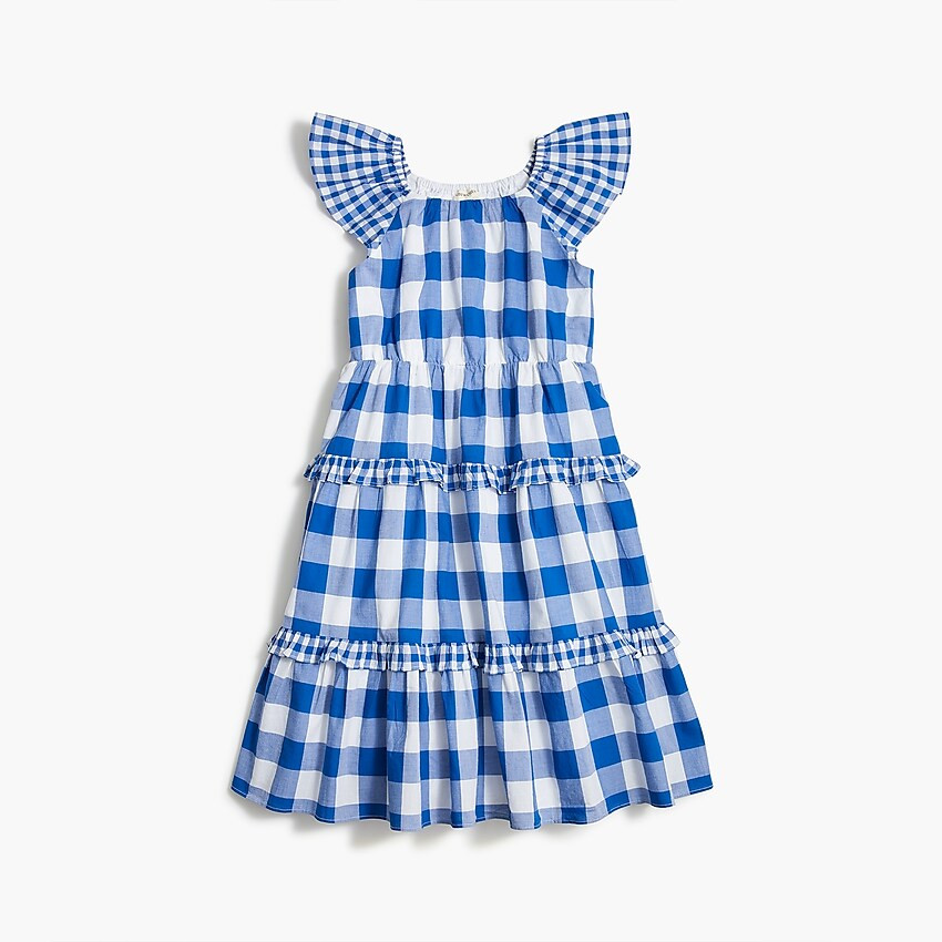 Girls' gingham mix dress | J.Crew Factory