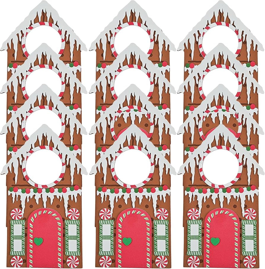 Gingerbread Door Knob Hanger Kit - Makes 12 - Christmas Crafts for Kids | Amazon (US)