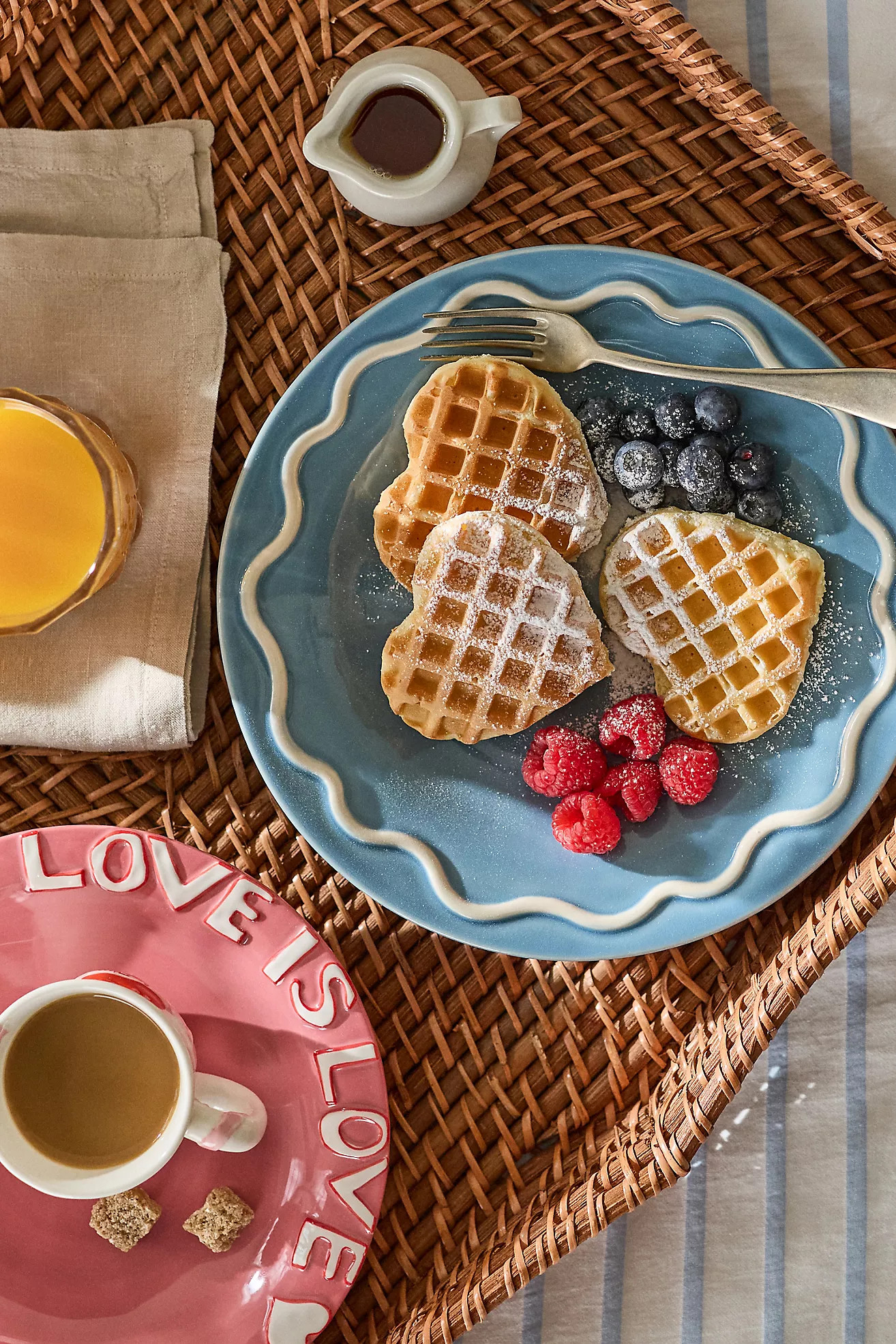 Lucie Portuguese Stoneware Dinner Plates, Set of 4 | Anthropologie (US)