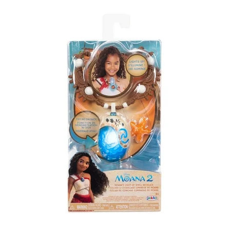 Disney Moana 2 Light-up Shell Sea Star Play Necklace Accessory for Kids Ages 3+ | Walmart (US)