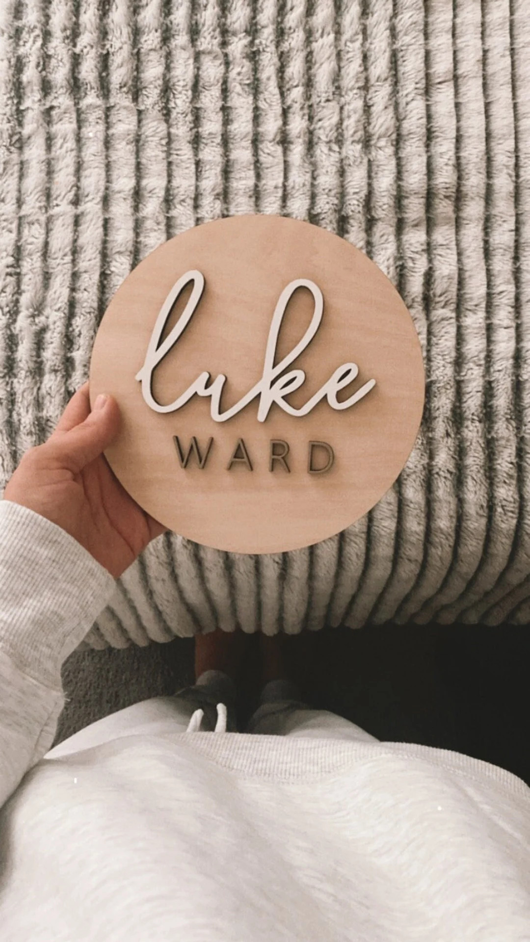 Personalized Birth Announcement Sign, Custom Name Plaque, Gender Reveal Birth Stat, 7 Inch Birch ... | Etsy (US)