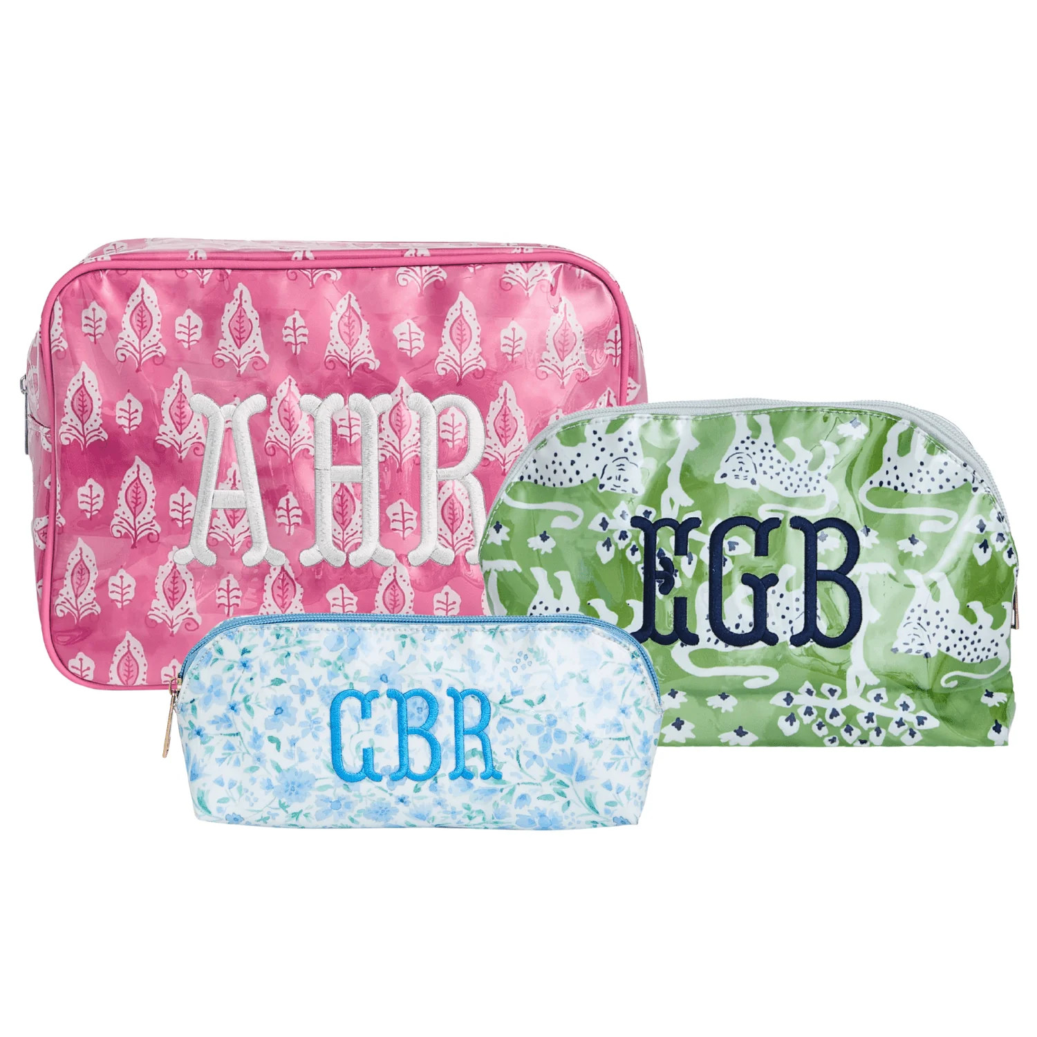 Clear Coated Pouch | Sprinkled With Pink
