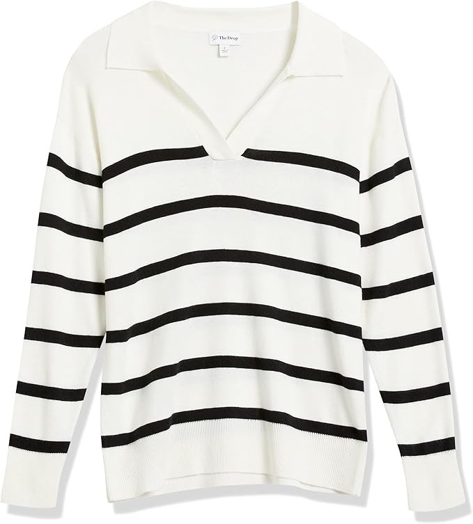 The Drop Meena Suéter holgado con cuello abierto para mujer | Amazon (US)