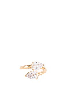 Ettika Wrap Crystal Ring in Gold from Revolve.com | Revolve Clothing (Global)