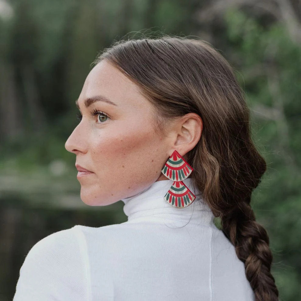 Navidad Double Tile Earring | Sunshine Tienda