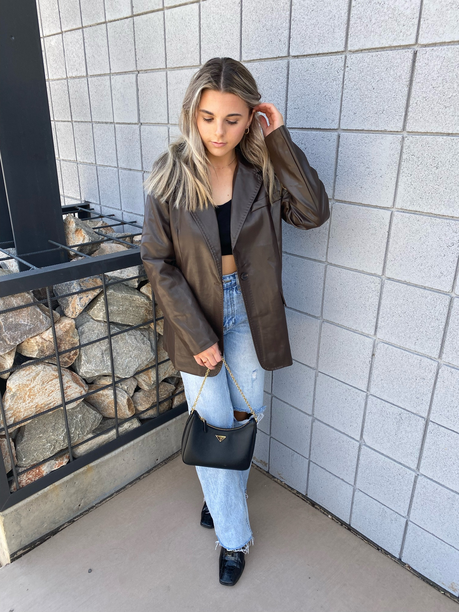 These jeans are my newest obsession! As a petite girly these work best with heels - perfect for a night out! 💋 The brown leather jacket is the best accessory to any fit and is lightweight enough to be worn throughout the seasons. 
Jean size | XS/24 
Jacket size | Small - oversized fit 

#LTKfit 

#LTKstyletip #LTKunder100