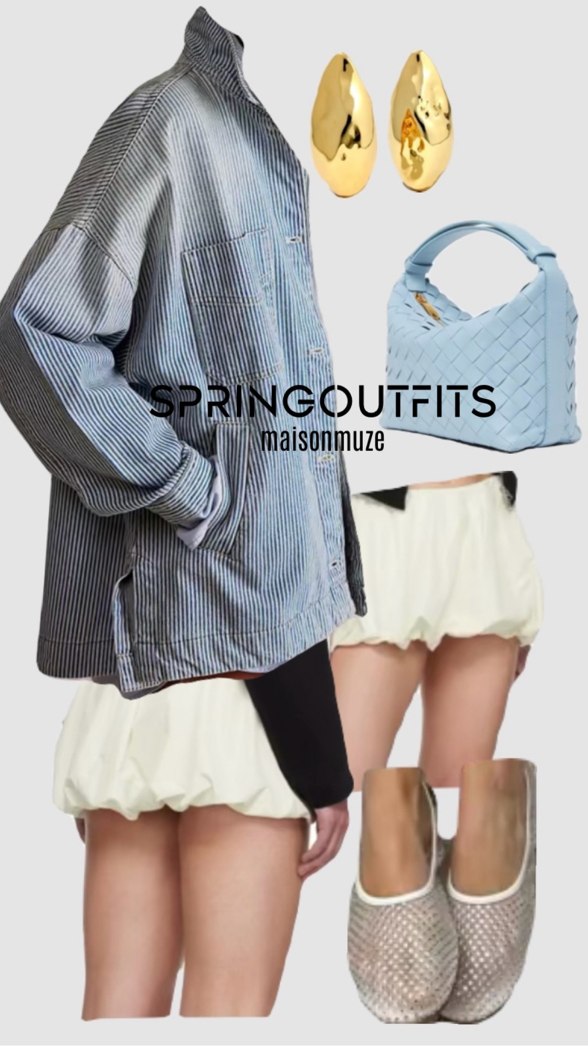 Casual and effortlessly chic outfit for spring 🌷

Casual outfit ideas
Spring outfit
Summer Outfitt
Spring fashion inspo 
Simple outfit ideas
Bubble skirt
Oversized jacket
Women’s Button down 
Mesh ballet flats
Bottega handbag 
Alexis bittar jewelry
Statement earrings
Statement jewelry


#LTKstyletip #LTKshoecrush #LTKSeasonal
