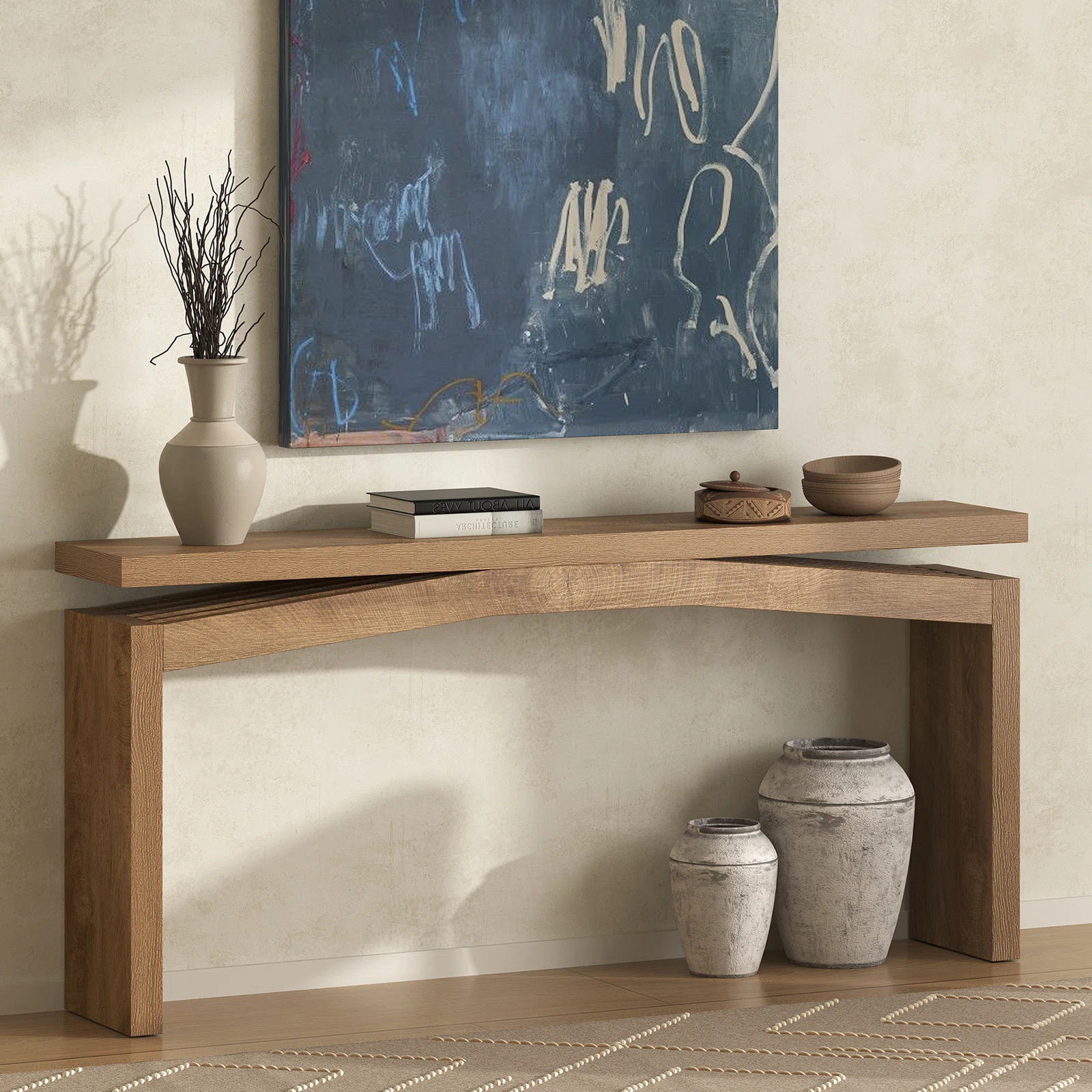 63-Inch Wood Console Sofa Table For Entryway Living Room | Wayfair North America