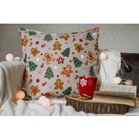 Christmas Throw Pillow Cover, Accent Pillows, Pillowcase, Sofa Pillow, Home Indoor Decoration | Etsy (US)