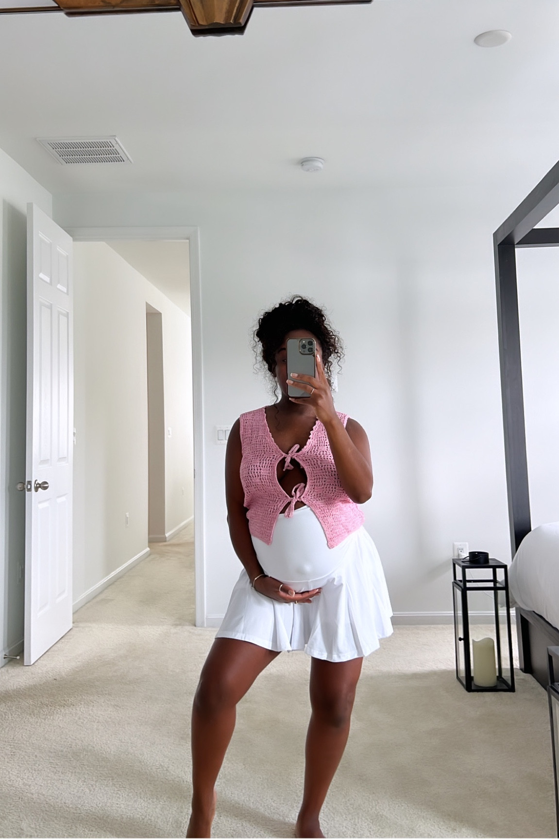 Maternity fit! Love this skirt and vest combo! 

#LTKstyletip #LTKbaby #LTKbump