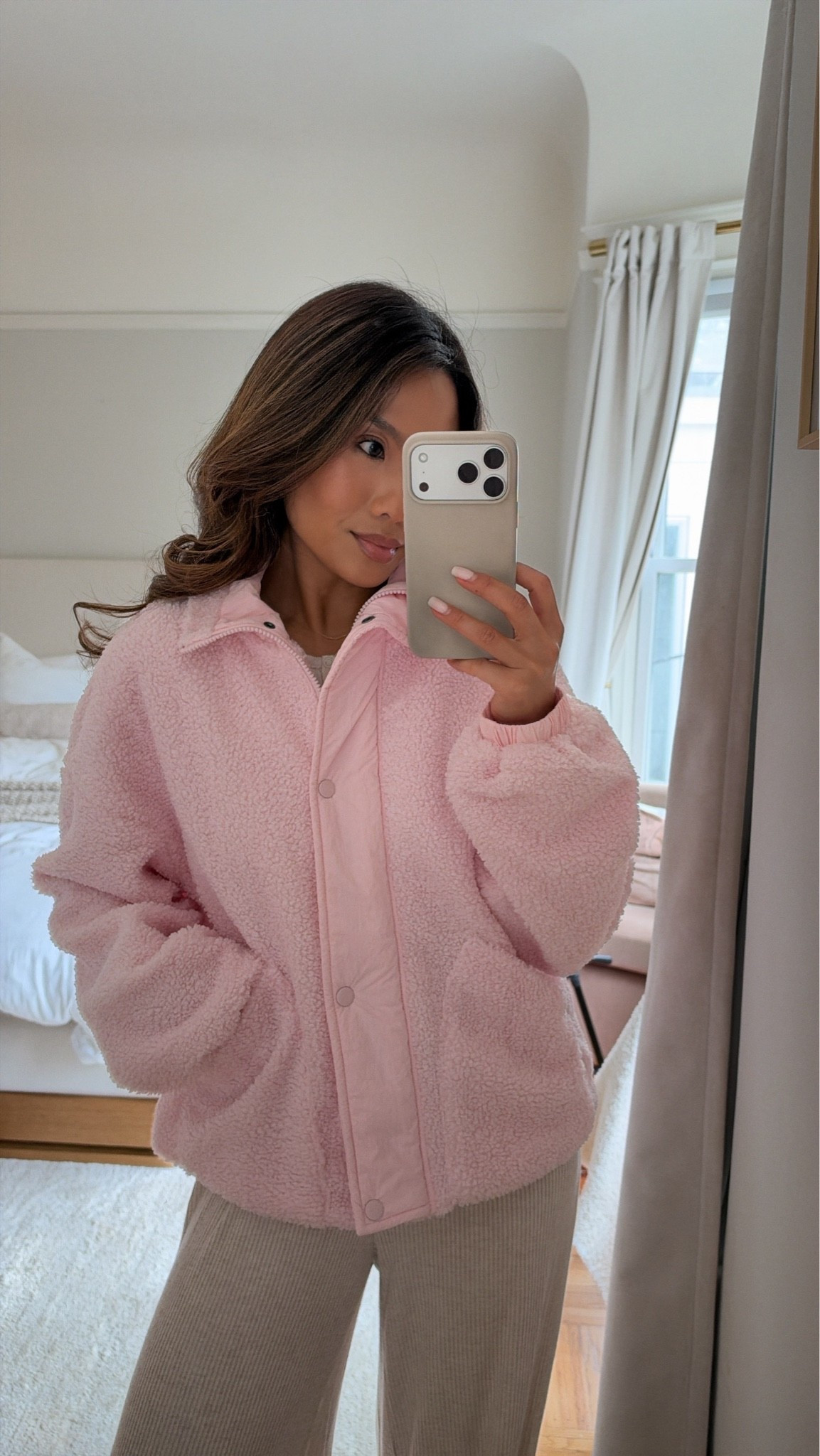 $45 pink fleece! TTS, wearing xs in everything

#LTKootd